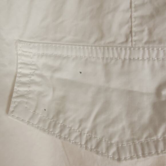 Zara womens white 100% cotton cargo utility pants size medium - Picture 8 of 11